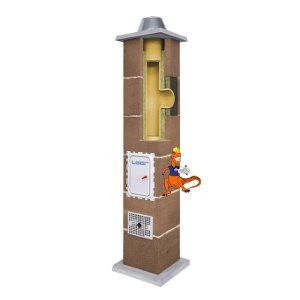 KOMPLETNY KOMIN IZOLOWANY LEIER 10 MB FI 160