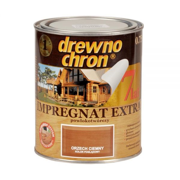 Impregnat Drewnochron Extra powłokotwórczy 0,75l orzech ciemny